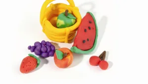 יוצרים בפלסטלינה: סלסלת פירות