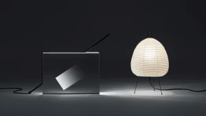 ננדו עושים נוגוצ'י: מגופי תאורה עשויים נייר לקוביות אקריליק