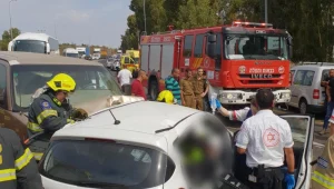 5 פצועים בתאונה בגליל: בן 7 ובת 40 נפצעו קשה ופונו במסוק