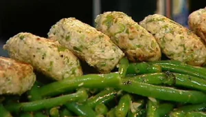 קבב דגים בתוספת שעועית ירוקה