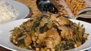 שוקי עוף בתוספת גרגירי חומוס