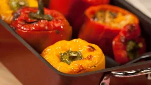 מתכון לפלפלים ממולאים צמחוניים