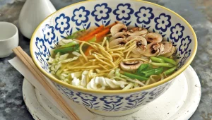 מתכון למרק עוף ויאטנמי עם ירקות ואטריות