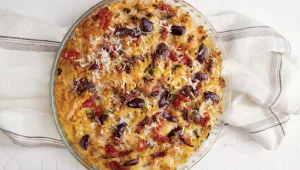 מתכון לפשטידת פסטה בטעם פיצה