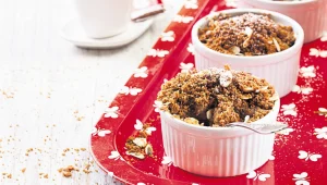 מתכון לקראמבל תפוחים עם ממרח לוטוס