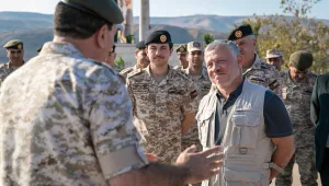 לאחר החזרת נהריים: מלך ירדן ביקר עם בנו במובלעת