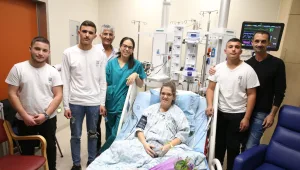 "מכירה תודה": המורה שהתמוטטה פגשה את התלמידים שהצילו אותה