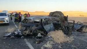תאונה קטלנית בדרום: שני בני אדם נהרגו, 2 נפצעו קשה