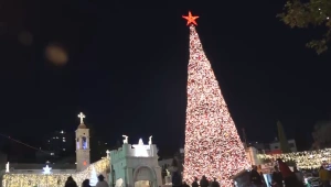 "יותר יפה מחו"ל": נצרת מקושטת ומוארת לקראת חג המולד