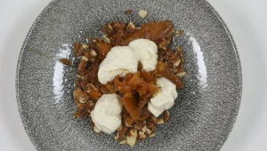 דלעת מקורמלת בחמאה וקינמון, שטרויזל, מסקרפונה ושקדים | המתכון של פנדה