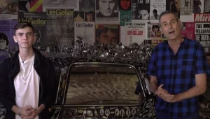 אורי גלר ויורשו בן ה-16 בריאיון משותף