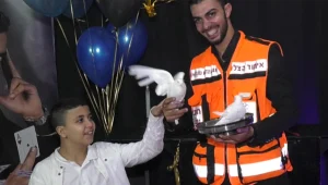 חובש וקוסם: אהרון הציל את אדם ביום הולדתו