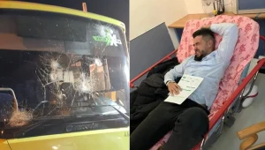 נהג אוטובוס ממזרח י-ם נרגם באבנים ורוסס בגז פלפל בגוש עציון
