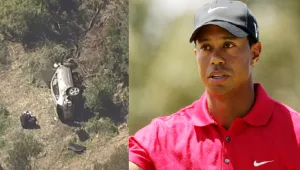 אגדת הגולף טייגר וודס נפצע בתאונת דרכים בלוס אנג'לס