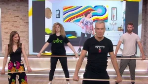 כושר בכיף: אברי גלעד באימון הבוקר היומי