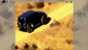תיעוד מיוחד - מרדף משטרתי אחרי ג'יפ שדוהר בשטחי אש של צה"ל