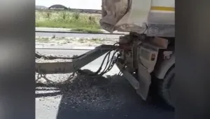 מה יעשו נהגי משאיות כדי להיפטר ממטען עודף כשהם רואים שוטר?