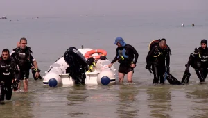 מסוקים וצוללנים: כוחות החירום תרגלו התרסקות מטוס בחוף
