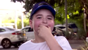 עשרות ילדים וחבורת אופנוענים: המסיבה המרגשת של הילד המוחרם