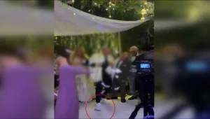 חתן נפצע ברגלו כששבר את הכוס בחופה והובהל פצוע לבית החולים