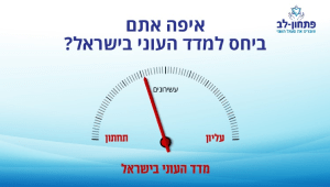 "פתחון לב" ביוזמה לבחינת מצב העוני בישראל