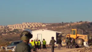 בפעם השנייה השבוע: כוחות הביטחון פינו שני מאחזים במטה בנימין