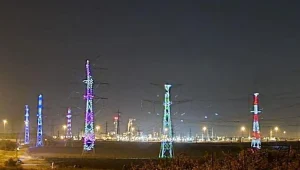 חנוכה חשמלית: חנוכייה באורך 2.5 ק"מ לאורך כביש 6 | צפו