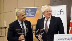 לפיד לג'ונסון: "ישראל תמיד תגן על עצמה, אבל אנחנו יודעים שאנחנו לא לבד"