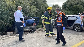 שני פצועים קשה ופצוע קל בתאונת דרכים בצפון