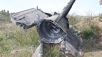 כשבוע לאחר ששוגר: נמצאו חלקי הטיל הסורי סמוך לחומש