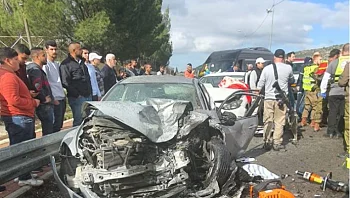 8 פצועים בתאונת דרכים בשומרון, בהם זוג הורים במצב קשה