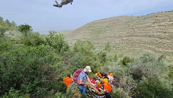 גבר כבן 50 נהרג במהלך טיול בהרי ירושלים
