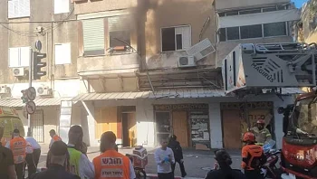 חיפה: בניין מגורים עלה באש, אישה נפצעה בינוני