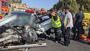 הרוג ופצוע קשה בתאונת דרכים סמוך למחלף נחשונים