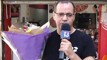 בעל הפיצרייה שתרם מאות פיצות לגדוד חיילים שחזר ממסע כומתה