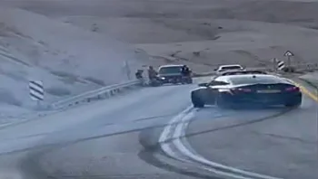 הסכנה בדרך לים המלח: מרוצי מכוניות ואופנועים לא חוקיים