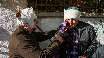 הנשיא זלנסקי על התקיפות הרוסיות: "יש לנו עסק עם מחבלים"