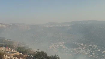 שריפת חורש פרצה בגליל: פונה קו הבתים הראשון ביישוב צורית