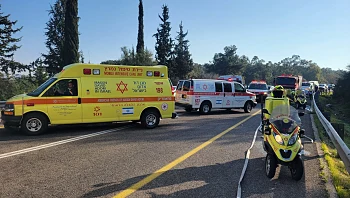 סמוך לבית שאן: גבר כבן 40 נהרג בתאונת דרכים בכביש 71