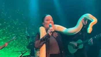 צער בעלי חיים? הגר יפת עלתה עם נחש על הבמה כמחווה לבריטני ספירס