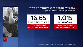 כמה מוציאים הישראלים על טיפולים נפשיים?