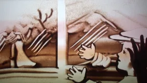 "דומע בחלון הרכבת": סיפורו של בן ה-13 שנספה בשואה הפך לציור