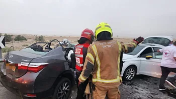 שני הרוגים בתאונת דרכים בכביש 90, ליד בית הערבה