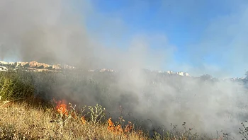 שריפה פרצה סמוך לבית שמש; בתים במושב כסלון פונו