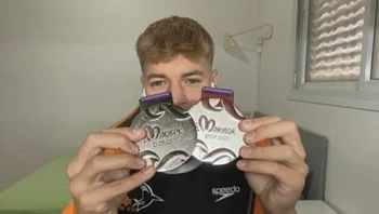 הנער שזכה ב-2 מדליות כסף בתחרות שחייה אולימפית לנוער בסלובניה