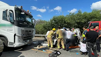 בן 25 נהרג בתאונת דרכים סמוך לפלמחים
