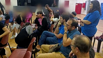 "שהפוליטיקאים יפסיקו להתסיס": ההפגנה באירוע בהפרדה מגדרית