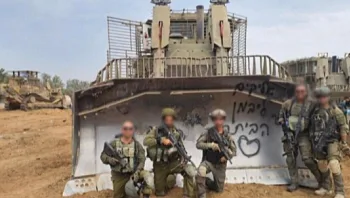 אליקים נחטף, אחיו הלוחמים ריססו כתובות עידוד בעזה: "אנחנו בדרך"