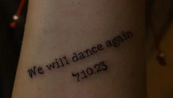 "We will dance again": הקעקוע החדש של מייה שם