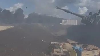 צה"ל חוקר תיעוד חריג: חיילת עמדה מול תותח - ועפה מהדף הירי